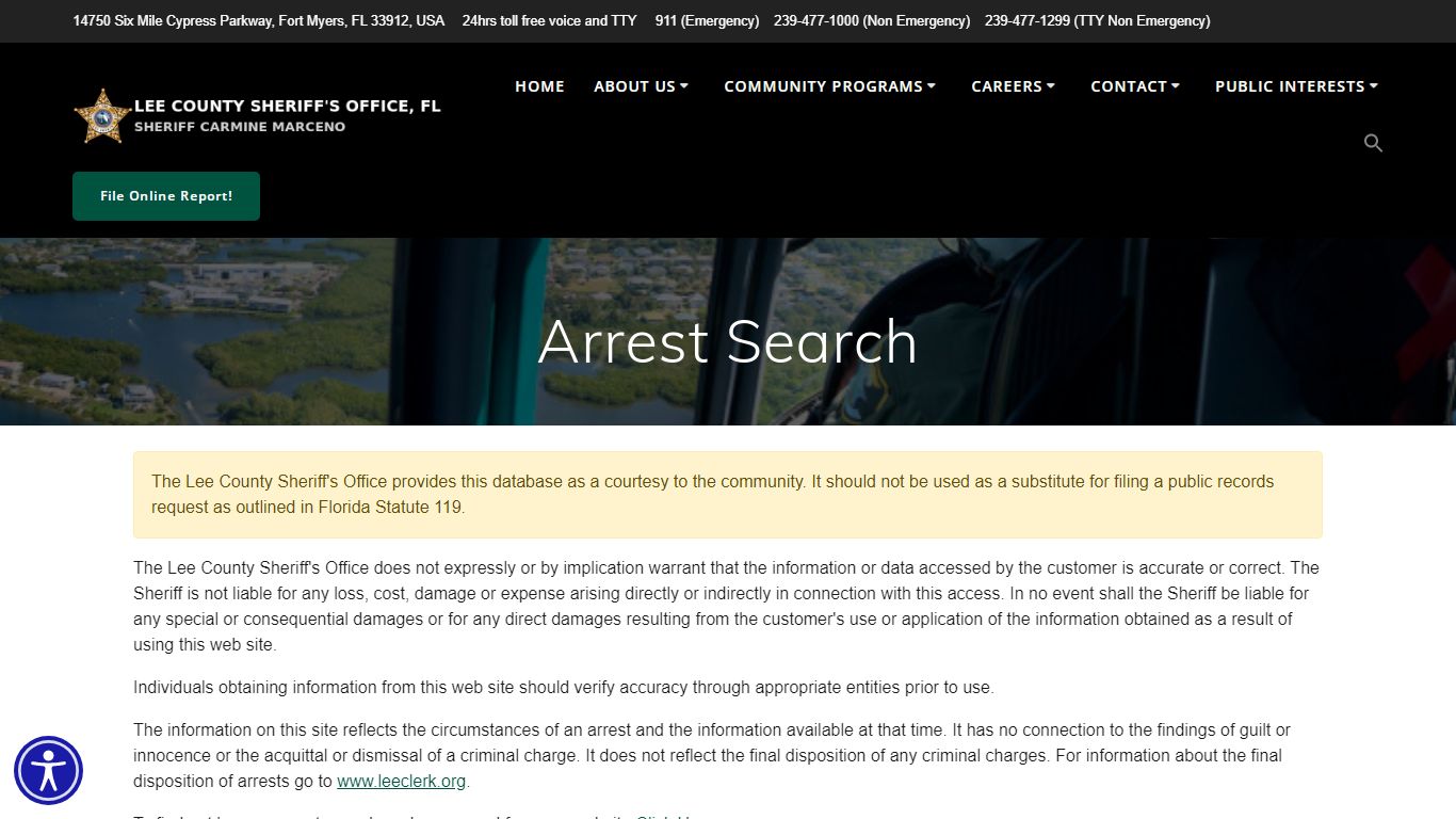 Arrest Search – Lee County Sheriff's Office